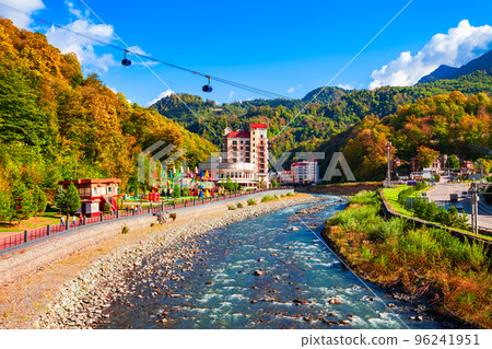 Rosa Khutor embankment in Sochi 96241951