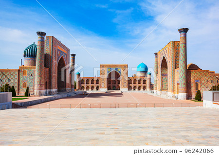Registan ancient city in Samarkand, Uzbekistan 96242066