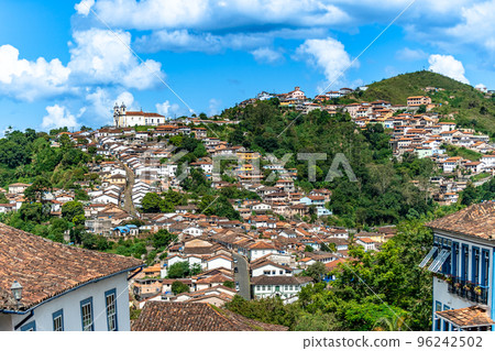 skyline of the brazilian city of ouro preto. unesco world heritage 96242502