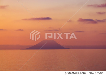 Stromboli Island with an Active Volcano in Tyrrhenian Sea. Italy. Nature Background Stromboli Island with an Active Volcano in Tyrrhenian Sea. Italy. Nature Background 96242584