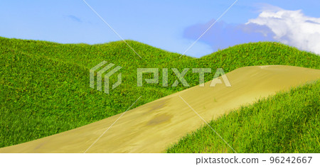 Drawing of ocean dunes 96242667
