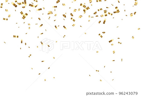 Falling shiny golden confetti Falling shiny golden confetti 96243079