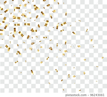 Falling shiny golden confetti 96243081