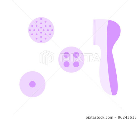 Beautiful tool for massage with a set of different attachments Beautiful tool for massage with a set of different attachments 96243613