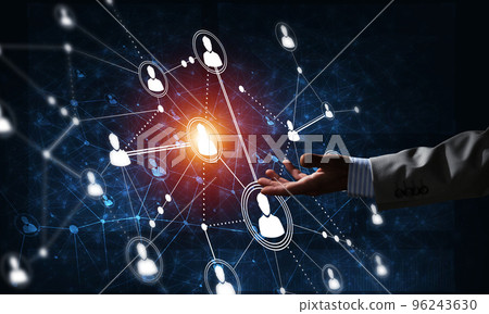 Presenting modern wireless technologies as means of communucation and networking on dark background Presenting modern wireless technologies as means of communucation and networking on dark background 96243630