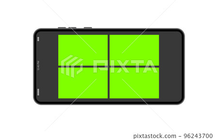 Phone call video template. Blank for inserting faces instead of chroma key Phone call video template. Blank for inserting faces instead of chroma key 96243700
