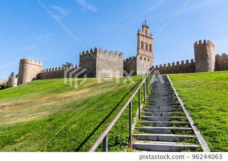 The Roman Walls of Avila a sunny summer day The Roman Walls of Avila a sunny summer day 96244063