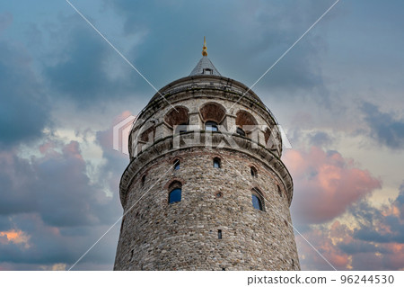 Galata Tower in Istanbul Turkey, famous turist destination in Istanbul 96244530