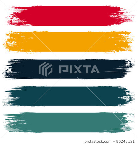 Five grunge horizontal lines 96245151