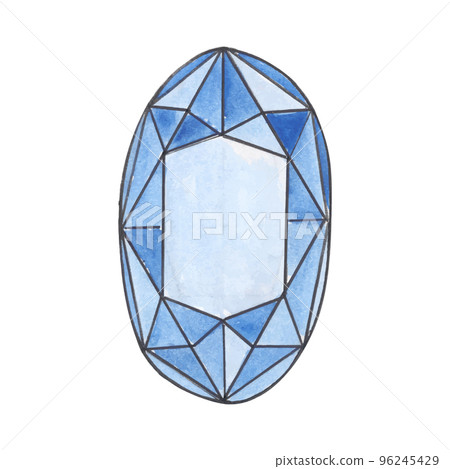 Blue, green and violet diamond crystals. Seamless pattern. Watercolor pattern. illustration. vector Blue, green and violet diamond crystals. Seamless pattern. Watercolor pattern. illustration. vector 96245429