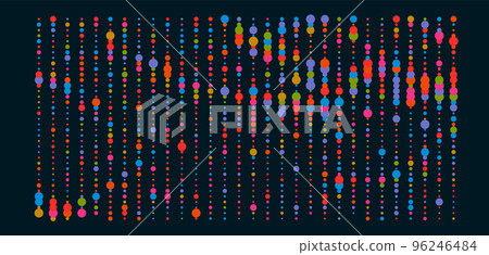 Big genomic data visualization. AGCT vector illustration Big genomic data visualization. AGCT vector illustration 96246484
