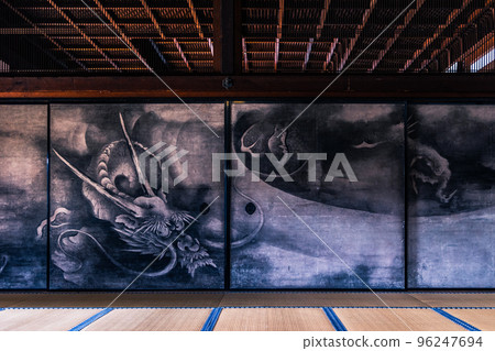 Kyoto Kenninji Dragon Ink Painting 96247694