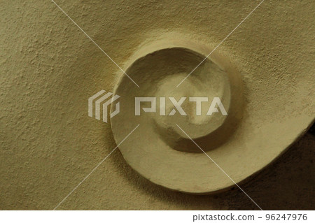 Swirly relief of Thai Buddhist temple representing the beginning and end of life, eternity and survivability 96247976