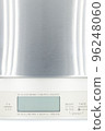 Top view of digital kitchen scale isolated on white background 96248060