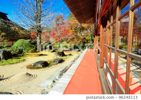 Main hall and autumn dry landscape garden Main hall and autumn dry landscape garden 96248113