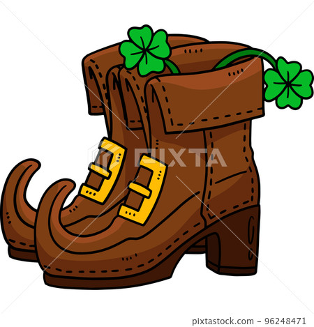 Saint Patricks Leprechaun Shoes Cartoon Clipart Saint Patricks Leprechaun Shoes Cartoon Clipart 96248471