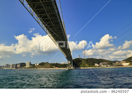 Kanmon Strait and Kanmon Bridge in Autumn Kanmon Strait and Kanmon Bridge in Autumn 96248507