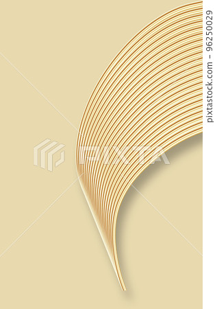 3D渲染金色彎曲線條高端奢華質感紋理背景 96250029