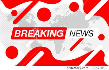 Breaking News Background. Planet News. Business Technology. Red vector illustration template for your design. 96251050