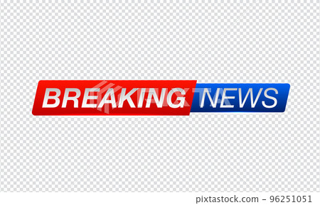 Breaking News on transparent background. Planet News. Vector illustration template for your design. Isolated on transparent background. 96251051