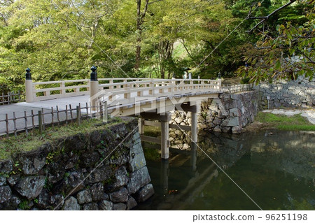 Newly rebuilt Chidori Bridge at Matsue Castle Newly rebuilt Chidori Bridge at Matsue Castle 96251198