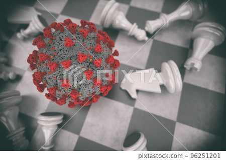 Virus has turned the global economy upside down 96251201