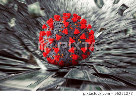 Concept of economic recession and crisis with falling money in a black hole. 3d illustration Concept of economic recession and crisis with falling money in a black hole. 3d illustration 96251277