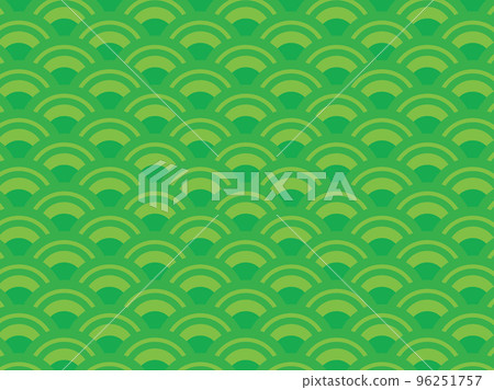 綠色青海花圖案 96251757