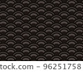 black seigaiha pattern 96251758