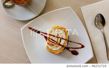 Appetizing sponge roll Appetizing sponge roll 96252728