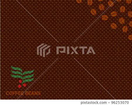Cafe image frame material dark brown with cloth texture coffee tree illustration Cafe image frame material dark brown with cloth texture coffee tree illustration 96253070
