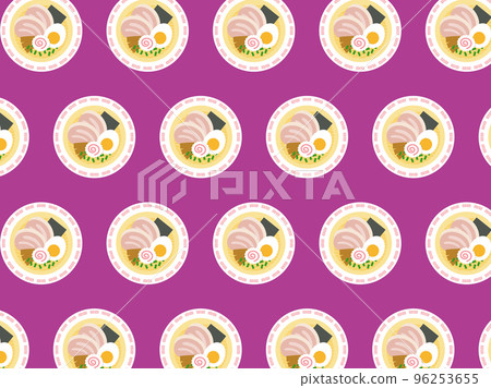 Ramen pattern _ background purple 96253655