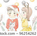 children enjoying christmas 96254262