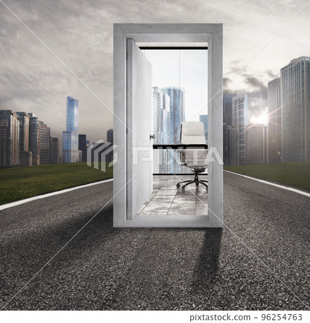 Concept of career advancement and success. Placement in the professional workplace Concept of career advancement and success. Placement in the professional workplace 96254763