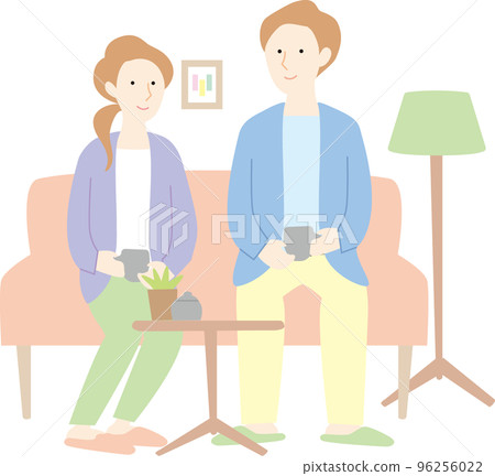 Relaxing couple Relaxing couple 96256022