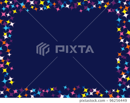 colorful star frame 96256449