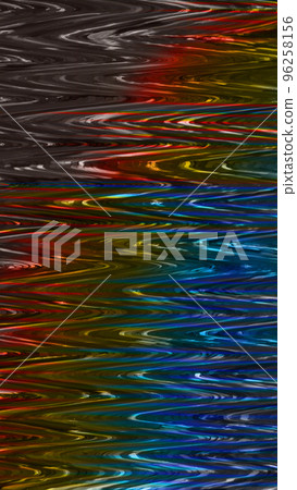 Glitch error. Static noise. Striped pattern overlay. 96258156