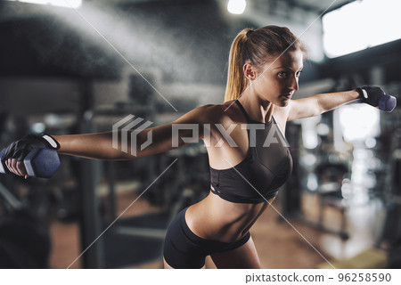 Workout at the gym Workout at the gym 96258590