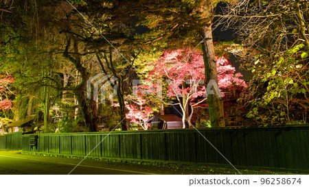 Beautiful Kakunodate Bukeyashiki Street illuminated Ishiguro House Beautiful Kakunodate Bukeyashiki Street illuminated Ishiguro House 96258674