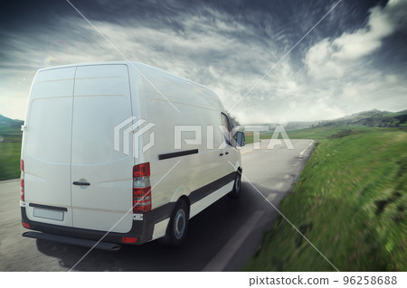 Truck on the road 3D Rendering Truck on the road 3D Rendering 96258688