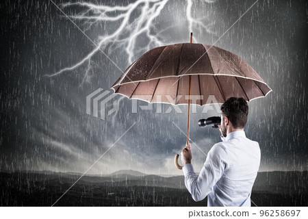 Business storm . Crisis concept 96258697