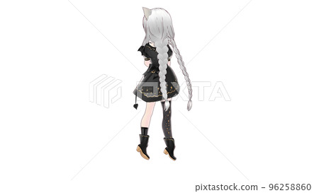 black long skirt girl black long skirt girl 96258860