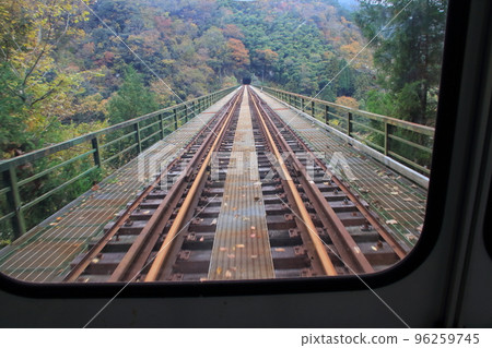 停運的JR產交線（江之川鐵道不定期運行的觀光電車車窗外的景象） 96259745