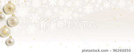 Chic Christmas background material Pearl white ornaments 96260850