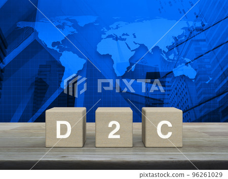 Direct to Consumer concept, Elements of this image furnished by NASA 96261029