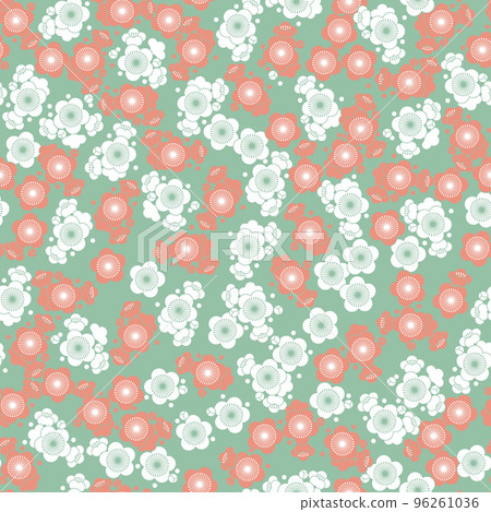 日本模式-"吉祥徽章"的無縫模式。日本圖案材料。新年的裝飾品。 日本模式-"吉祥徽章"的無縫模式。日本圖案材料。新年的裝飾品。 96261036