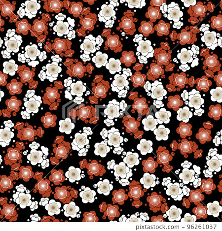 Japanese pattern - Seamless pattern of "Auspicious crest". Japanese pattern material. New Year's decorations. 96261037