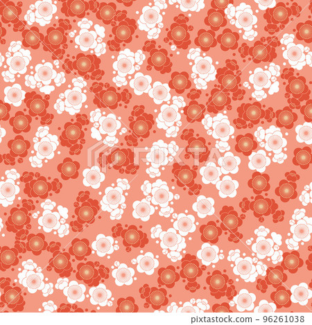 Japanese pattern - Seamless pattern of "Auspicious crest". Japanese pattern material. New Year's decorations. Japanese pattern - Seamless pattern of "Auspicious crest". Japanese pattern material. New Year's decorations. 96261038