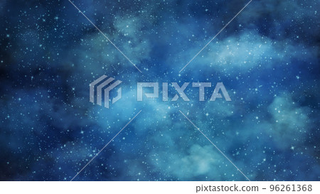 Hand painted watercolor starry sky, night sky, glitter background 96261368