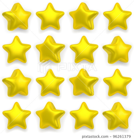 Seamless pattern with gold stars on a white background 96261379